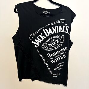 Jack Daniels cut slashed tee